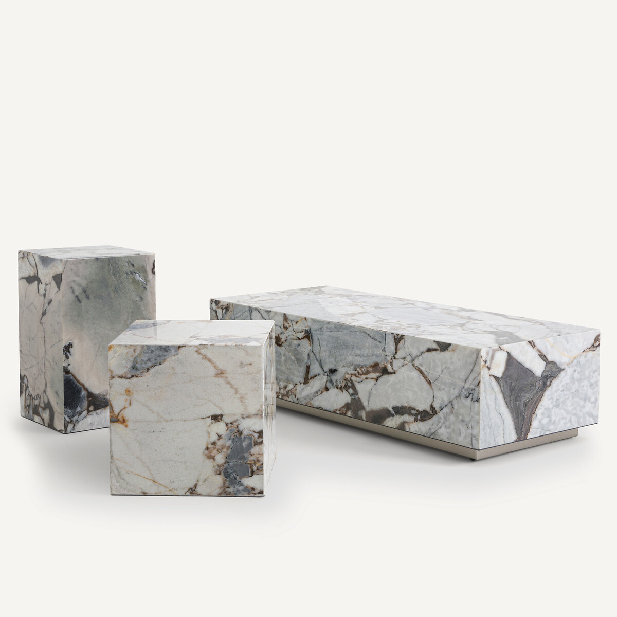 Alcana Marble Cube Side Table marble, AM.PM
