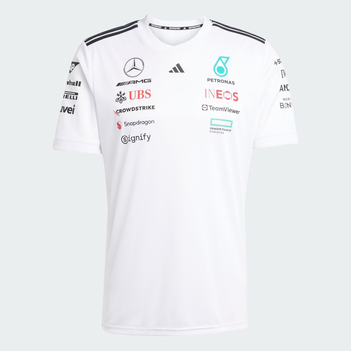 Maillot Pilote Mercedes - Amg Petronas Formula One Team Maillot Pilote Mercedes - Amg Petronas Formula One Team white / black, adidas Performance