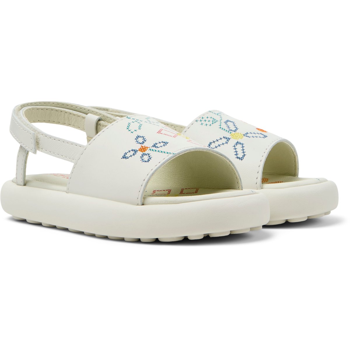 Sandales Pelotas Flota Twins blanc naturel, CAMPER
