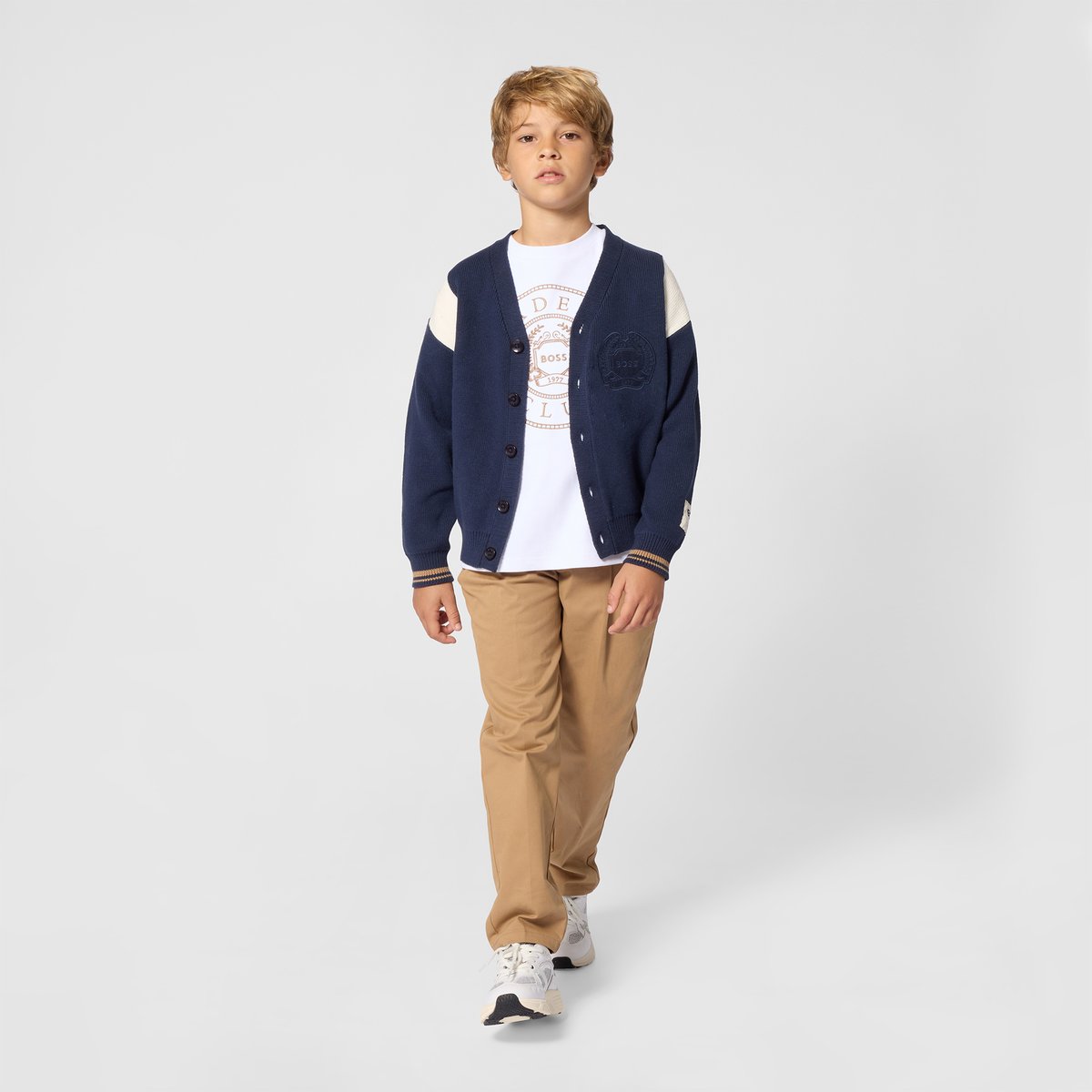 Tee-shirt manches courtes blanc, BOSS KIDSWEAR