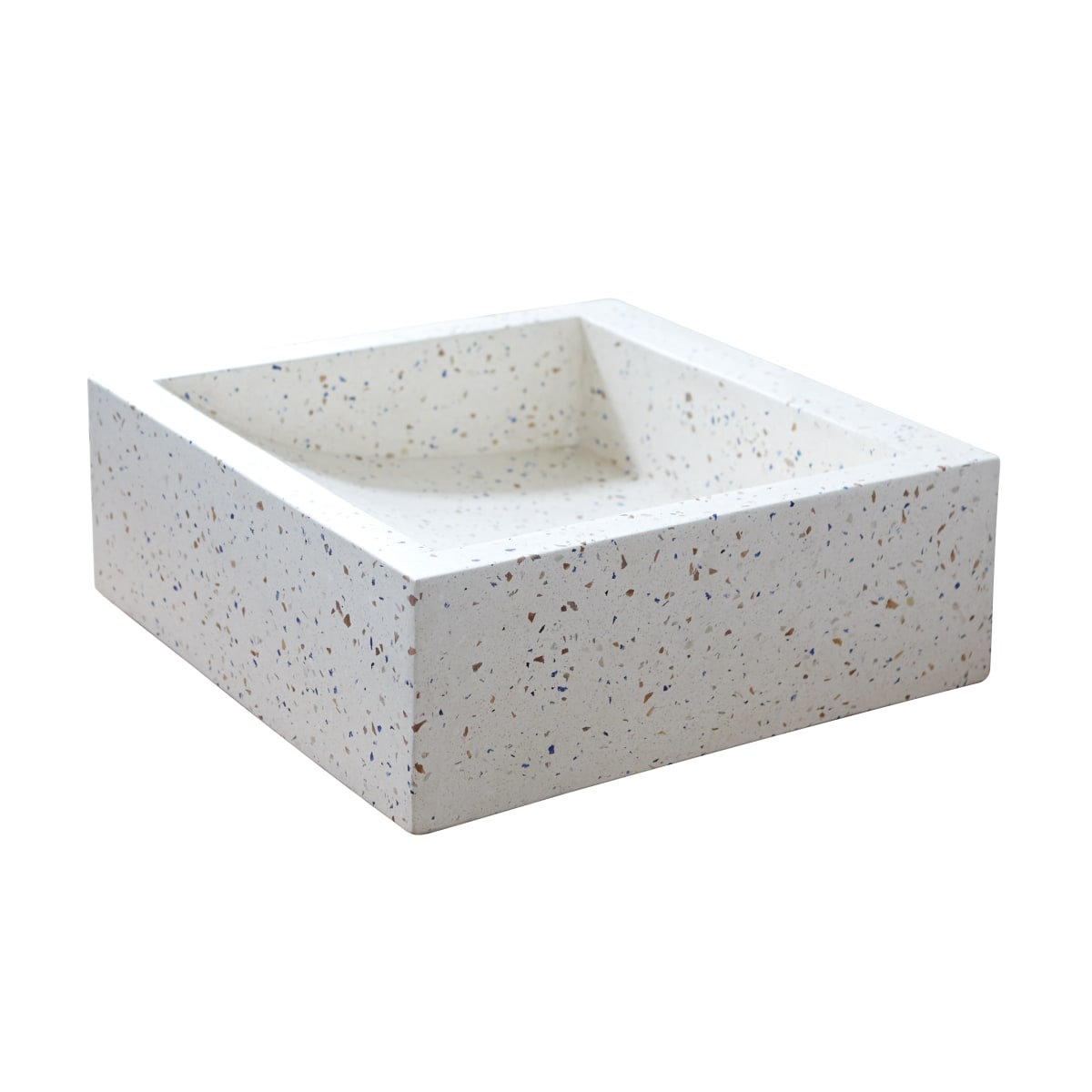 Vasque en Terrazzo, PEGASE blanc, TIKAMOON