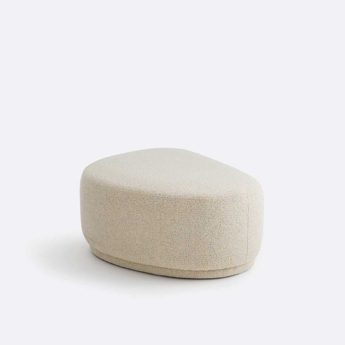Pouf triangle XL, en tissu texturé, TRENTO ecru, LA REDOUTE INTERIEURS
