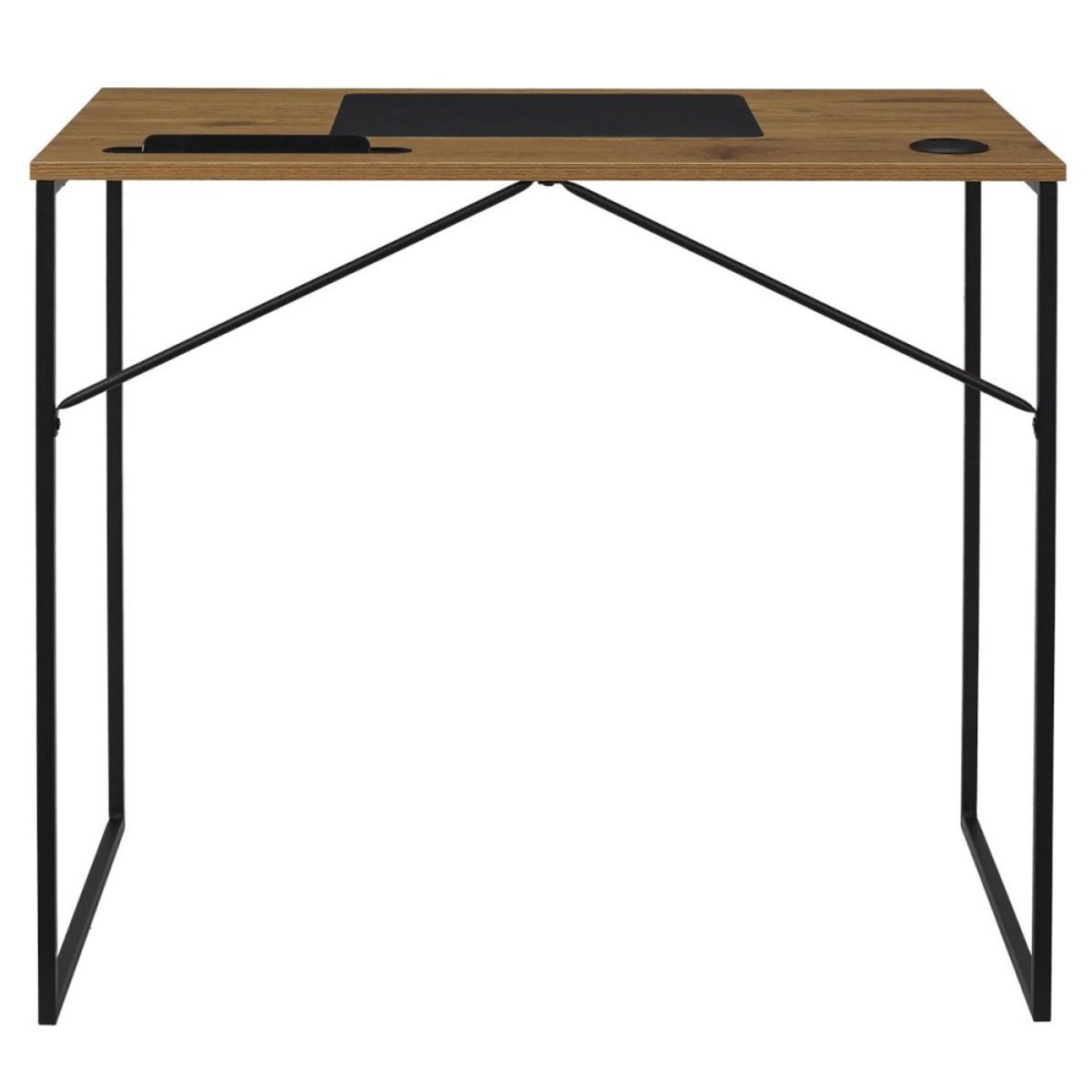 Bureau industriel en métal noir, DECORATIE
