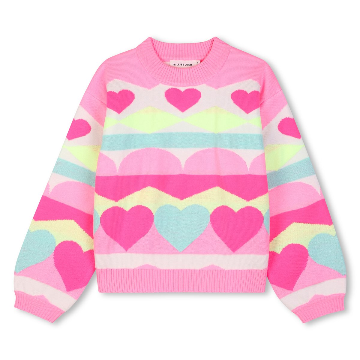 Pull tricot jacquard multico, BILLIEBLUSH