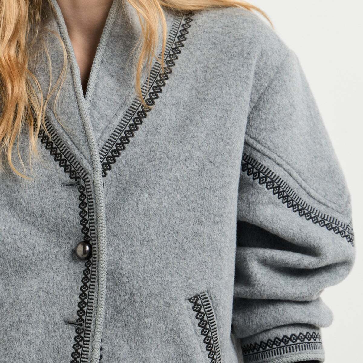 Veste Avec Détails Brodés gris chine, PEPE JEANS