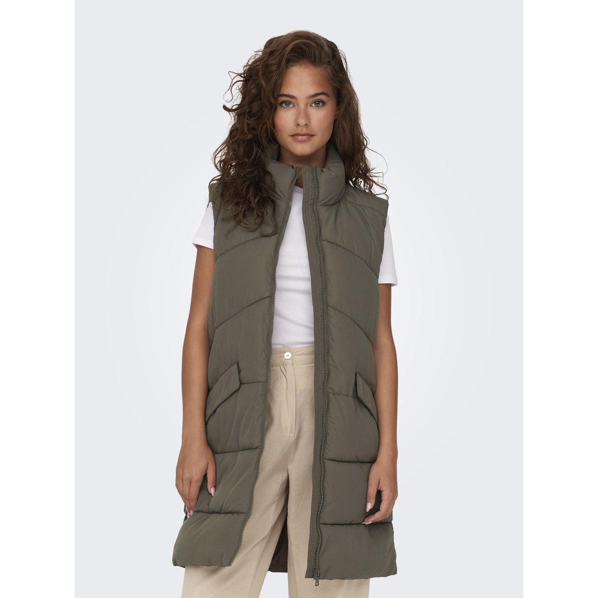 Gilet coffee quartz, ONLY