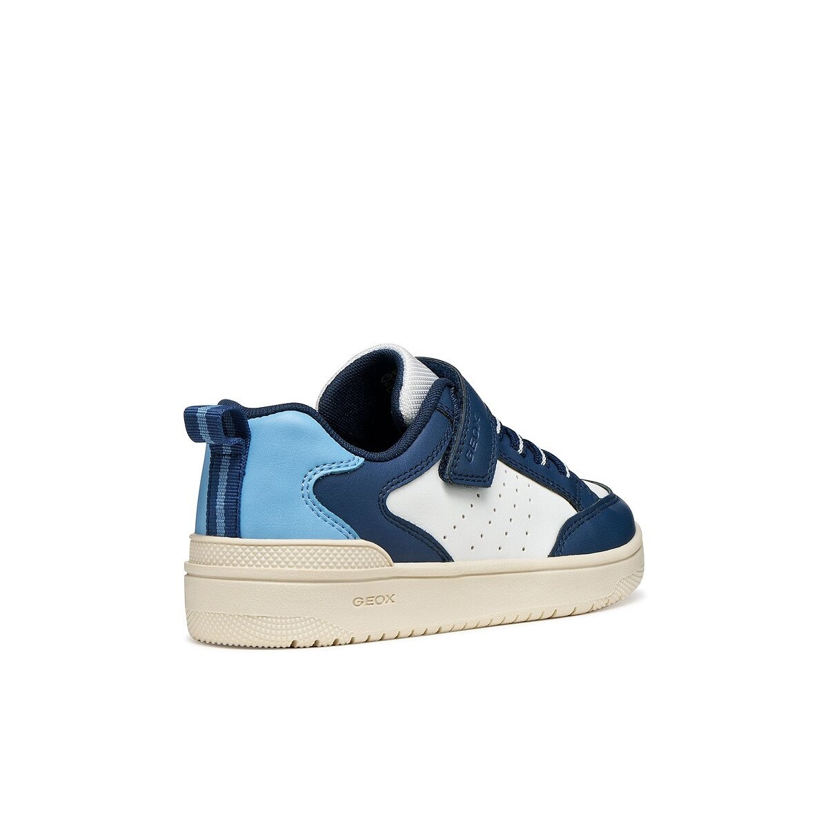 WASHIBA ademende sneakers wit/blauw, GEOX