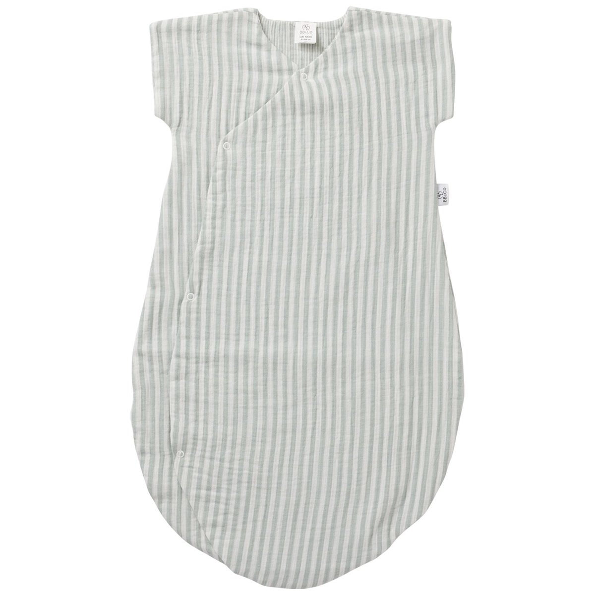 Gigoteuse vert de gris, blanc, BB & CO