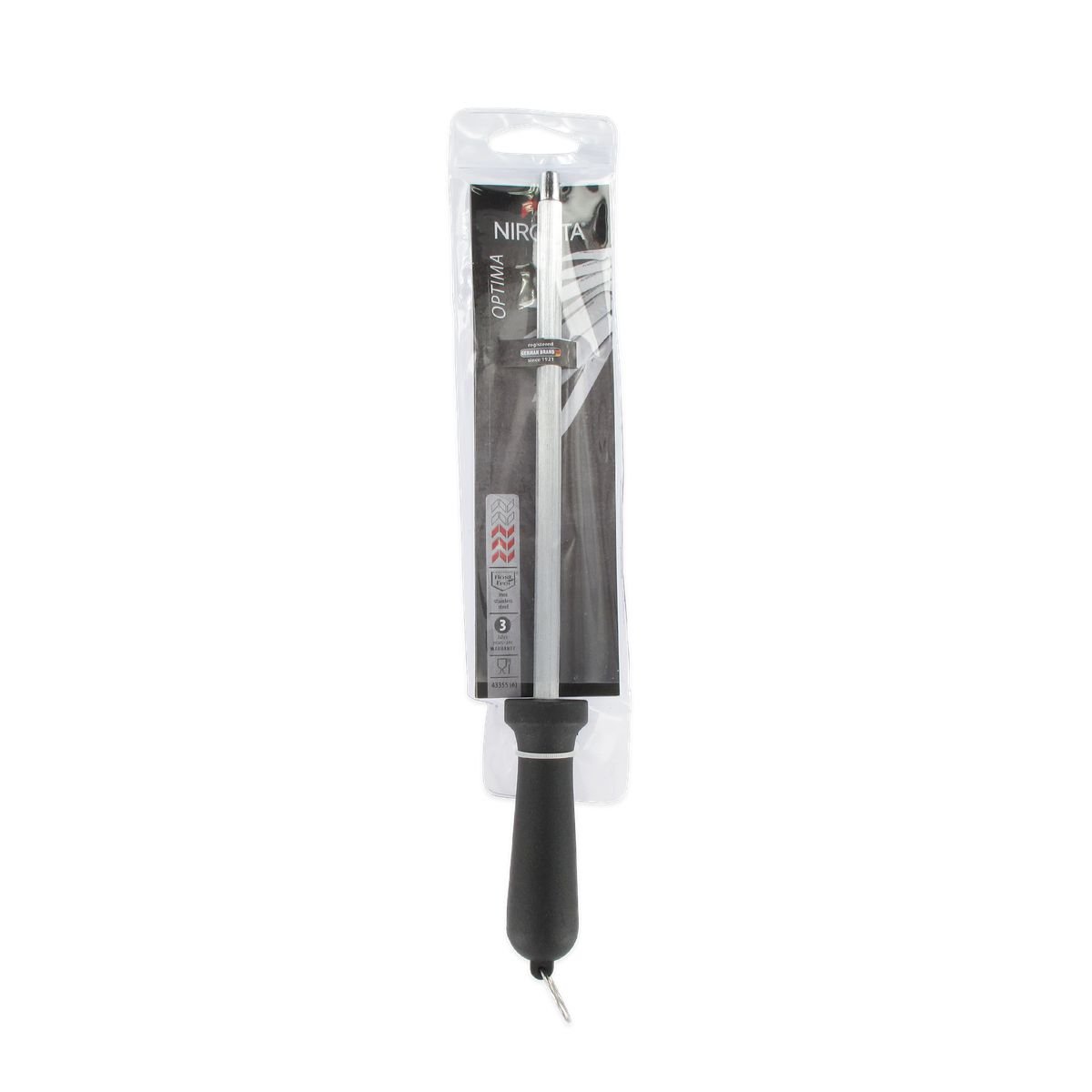 Fusil à aiguiser OPTIMA noir,inox, NIROSTA