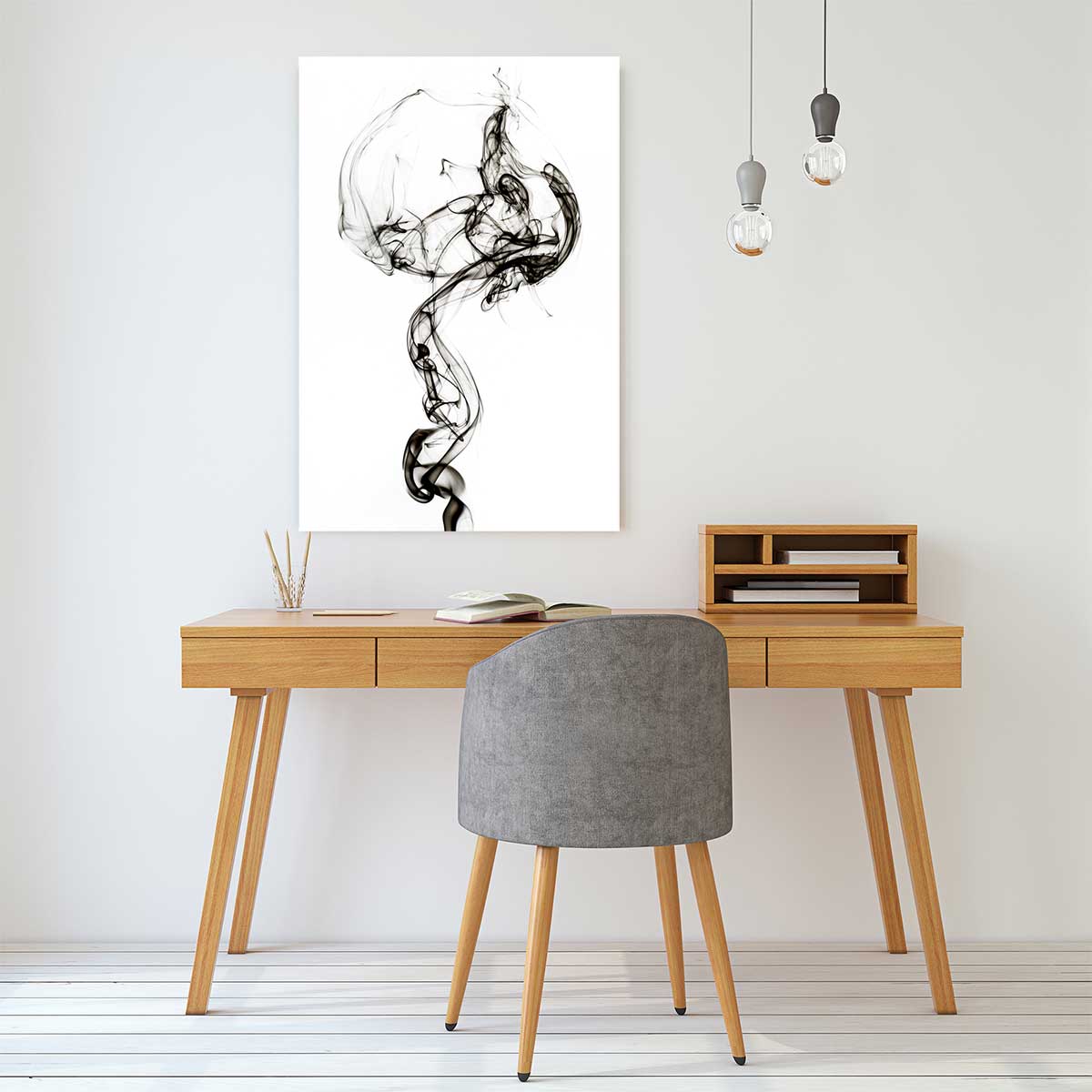 Tableau black smoke medusa tableau alu dibond, HEXOA