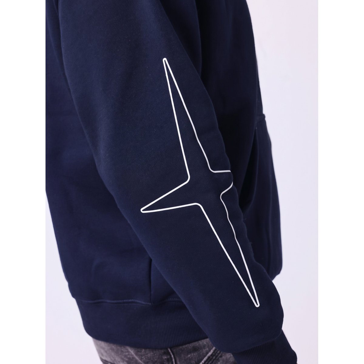 Sweat à capuche imprimé au dos bleu saphir - bleu marine, PROJECT X