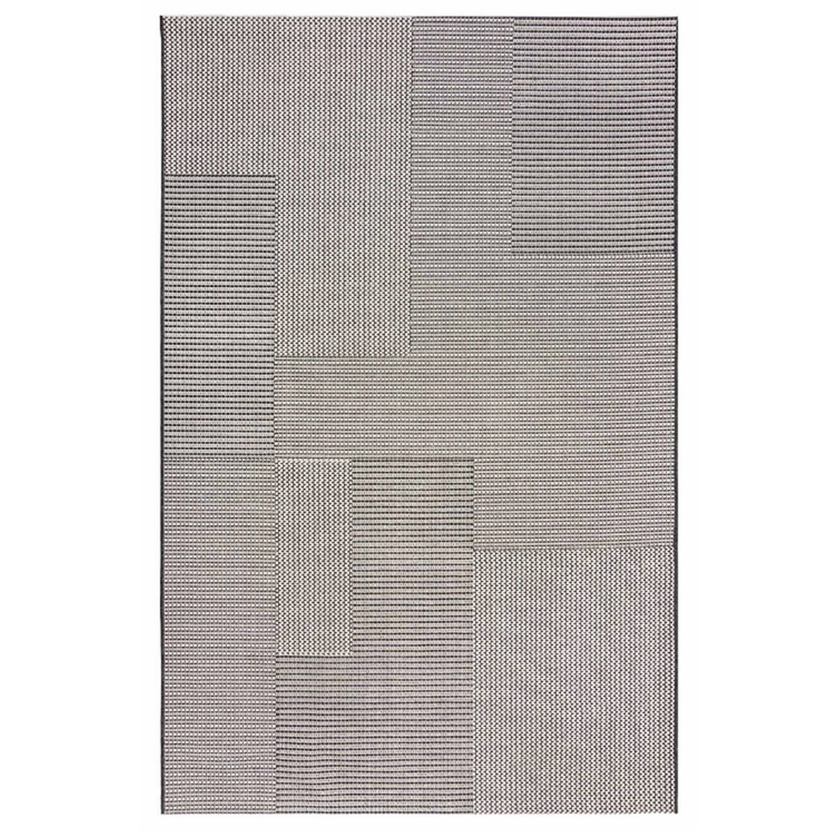 Tapis moderne intérieur extérieur BESO noir, NOVATREND