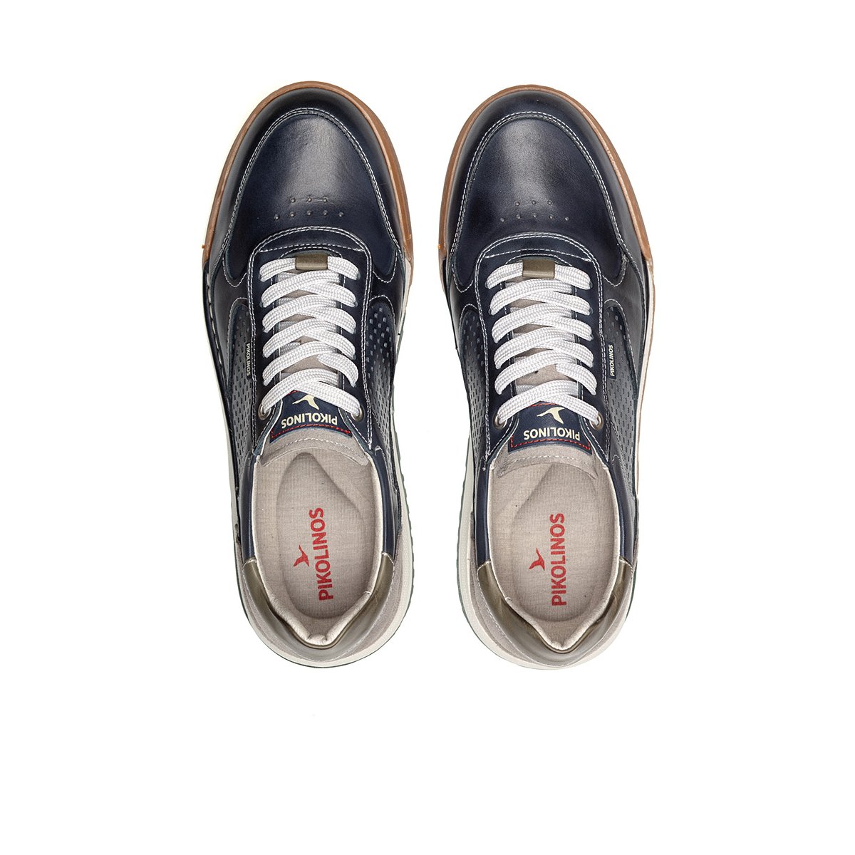Baskets cuir Teide blue, PIKOLINOS