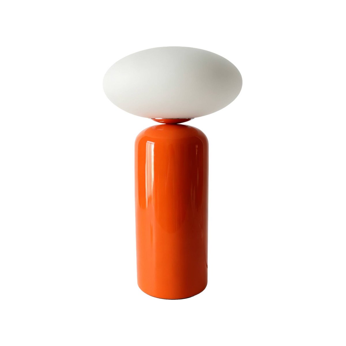 Lampe de table intérieur céramique et verre Ø25cm TILI orange, SWEEEK