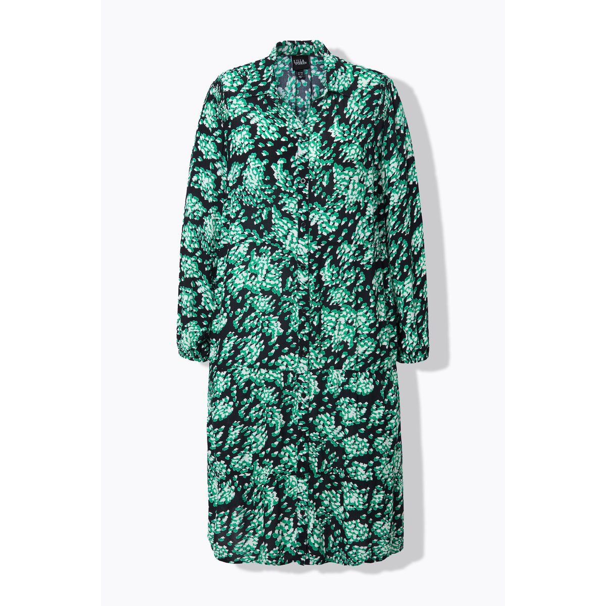 Robe chemisier coupe évasée noir, ULLA POPKEN