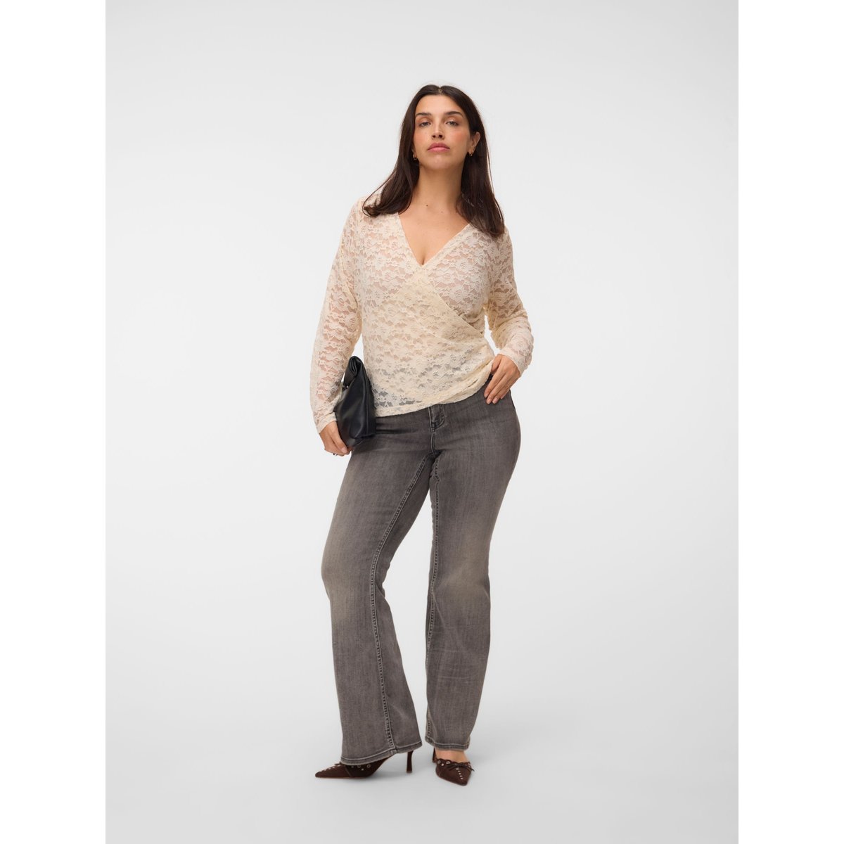 Jean Flared medium grey denim, VERO MODA