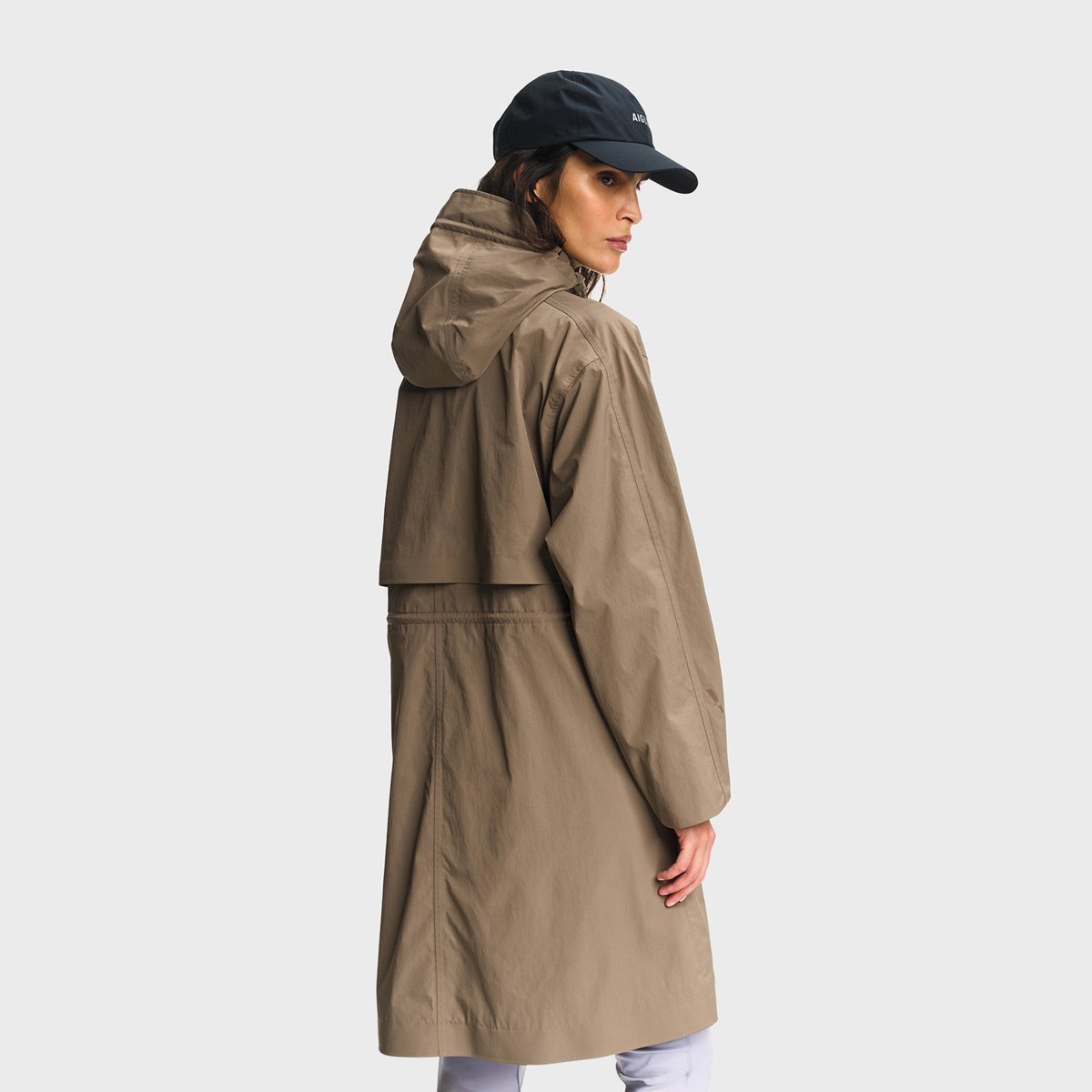 Parka mi-longue à taille ajustable MTD marron clair, AIGLE