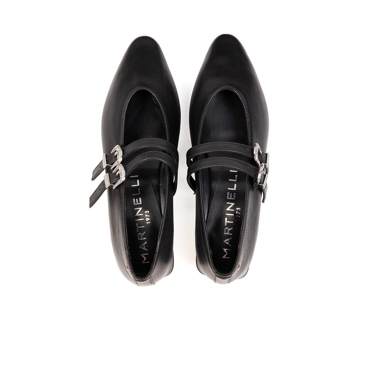 Ballerines cuir Vescia black, MARTINELLI