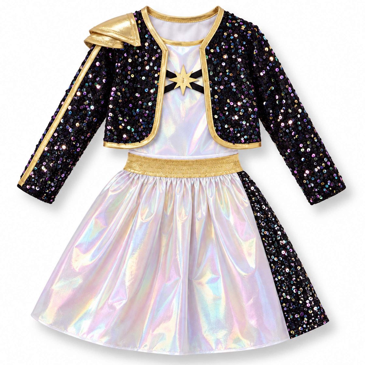Déguisement enfant ensemble Pop Star noir, GREAT PRETENDERS