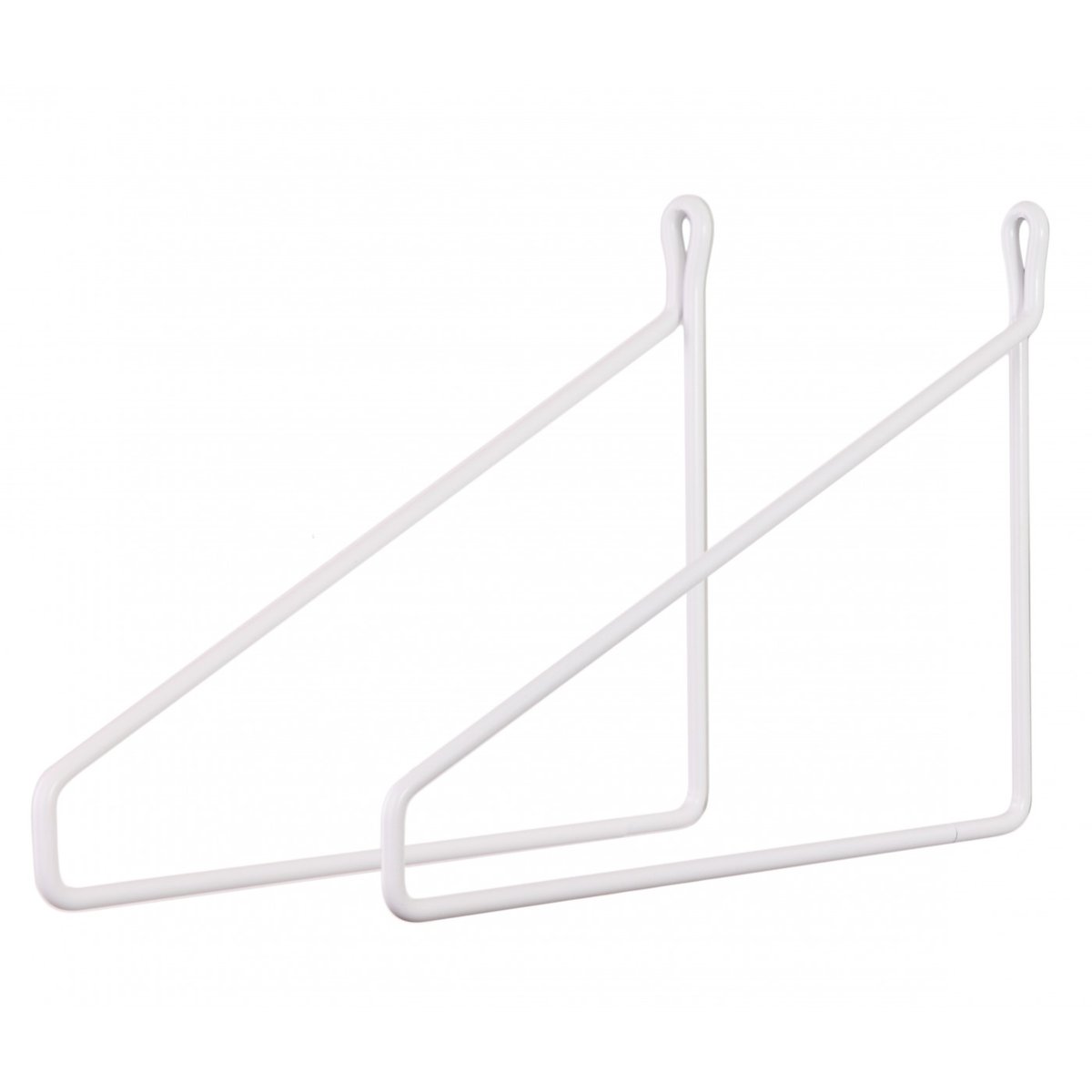 2 Equerres Vintage Acier Laqué pour Tablette blanc, ARCHIV
