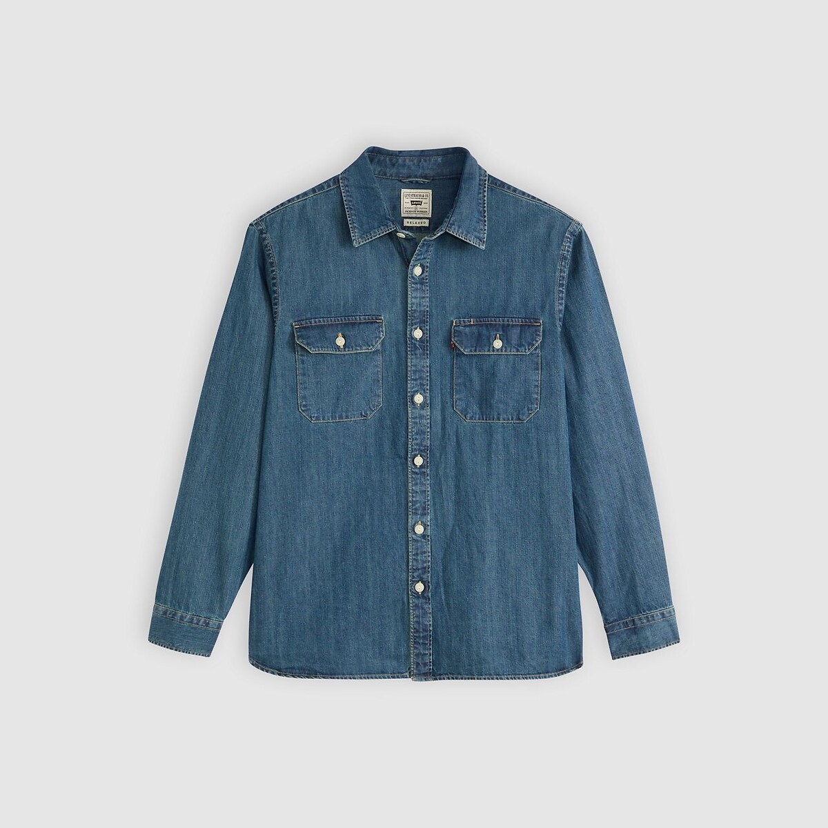 Denim overhemd Jackson worker middelblauw , LEVI'S