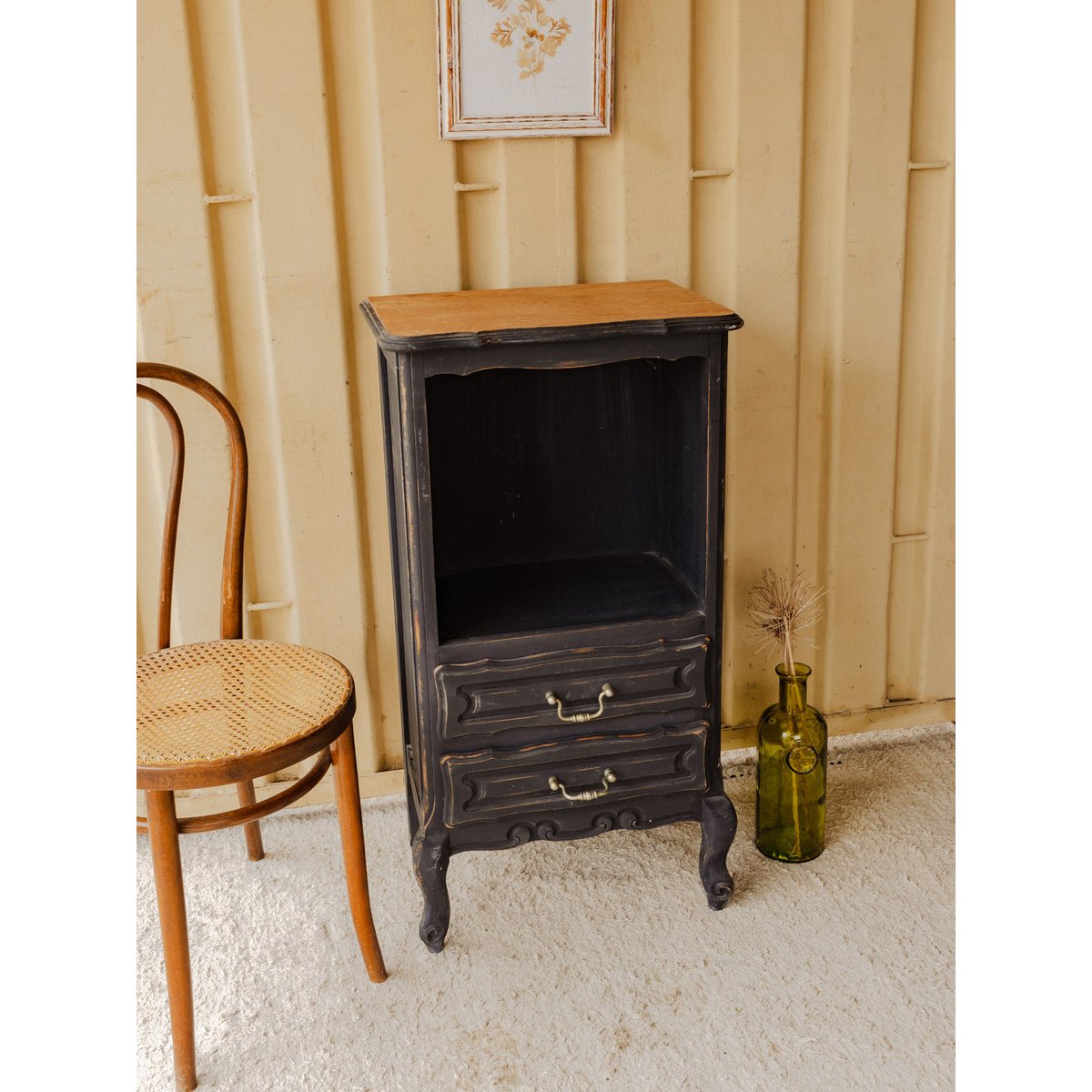 Petit buffet en bois noir Gilbert N°1882 - Bon état noir, DEBONGOUT