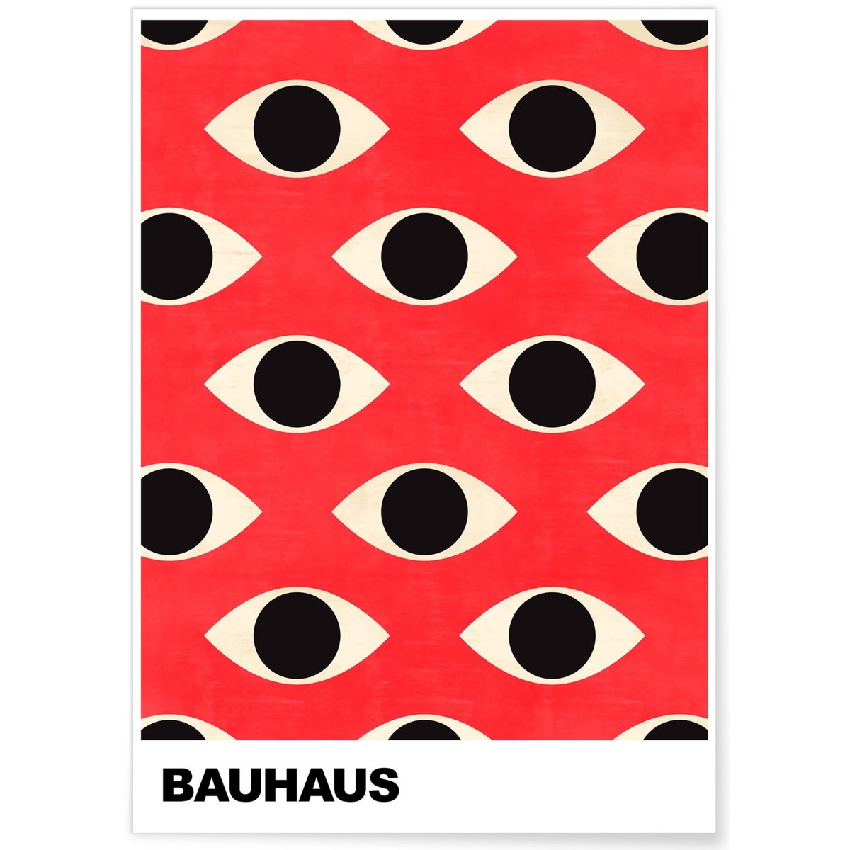 Affiche Bauhaus 41 blanc, L'AFFICHERIE