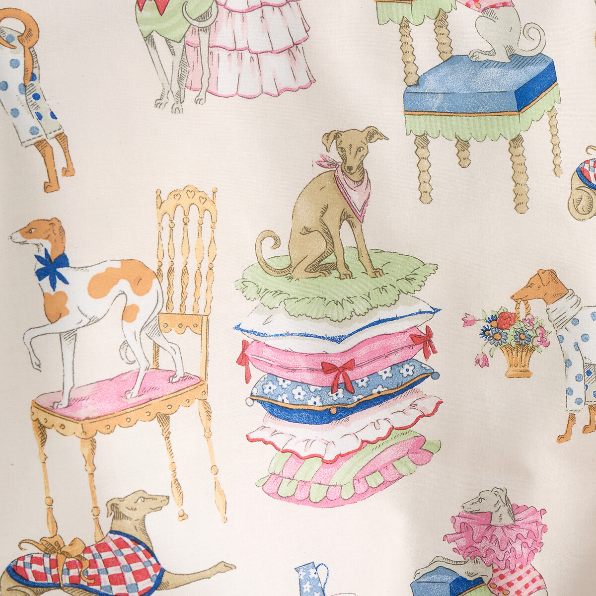 Hackney Dogs Reversible Duvet Cover And Pillowcase Set blue, CATH KIDSTON