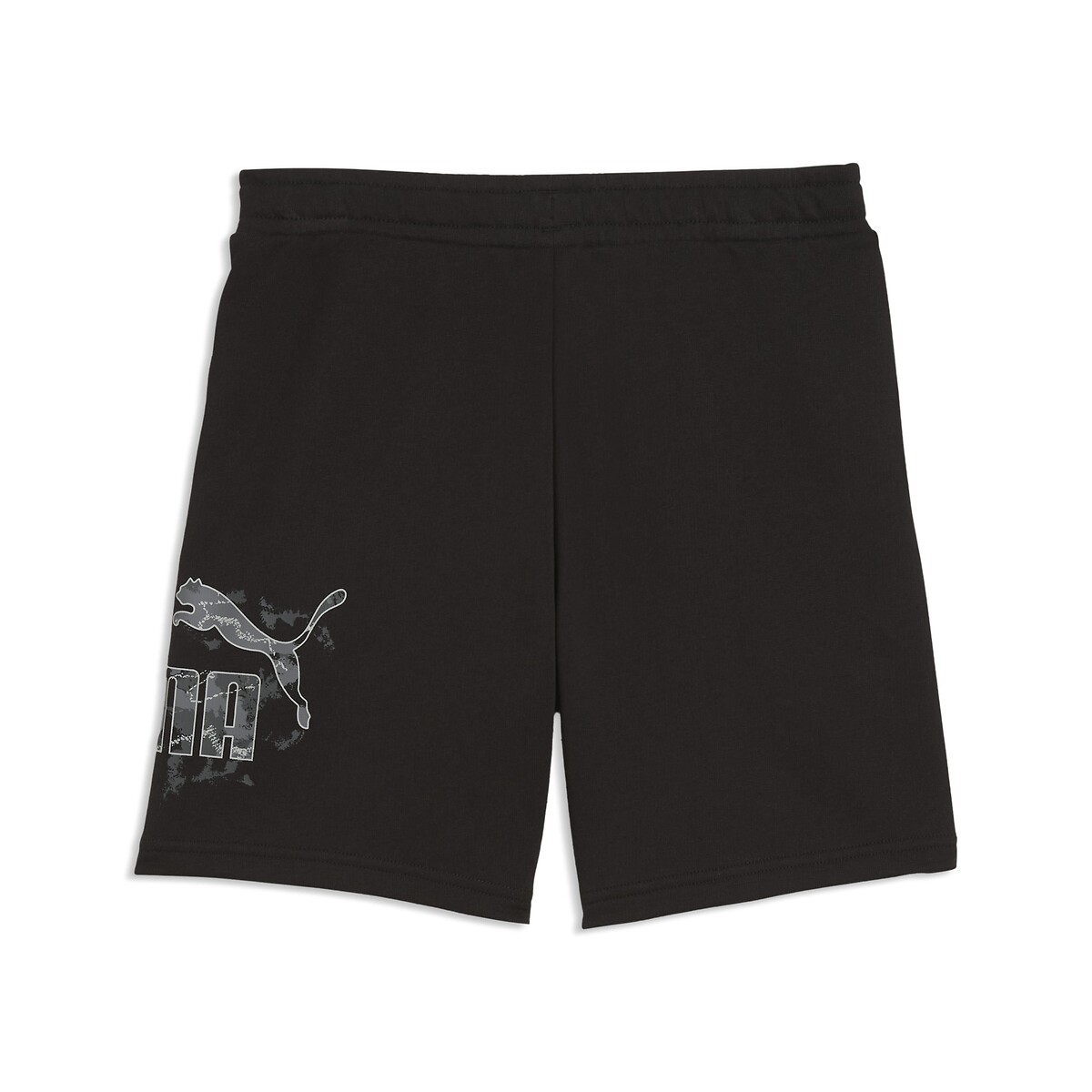 Short en molleton non gratté, imprimé camouflage noir, PUMA