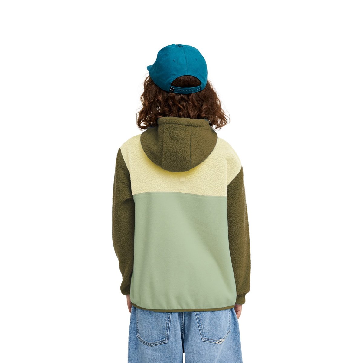 Polaire sherpa demi-zip OCEAN VIEW MIX vert grape leaf, QUIKSILVER