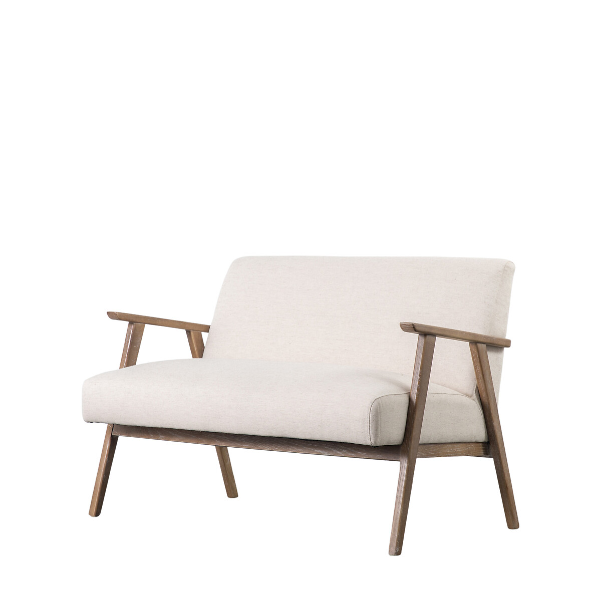 Berlin Mid-Century 2 Seater Linen Accent Sofa natural, ÉDITÉ
