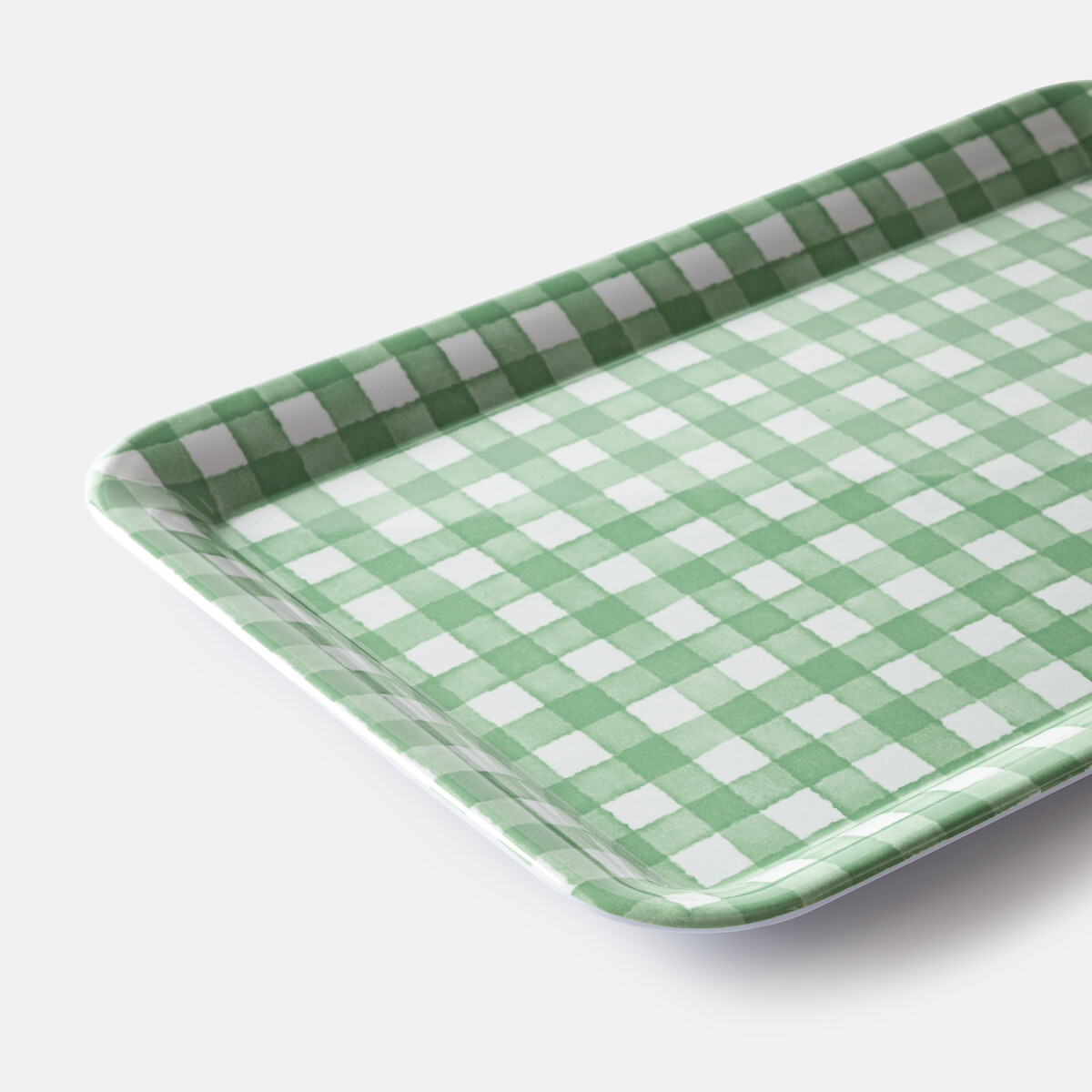 Gingham Print Rectangular Tray, Acelie gingham print, LA REDOUTE INTERIEURS