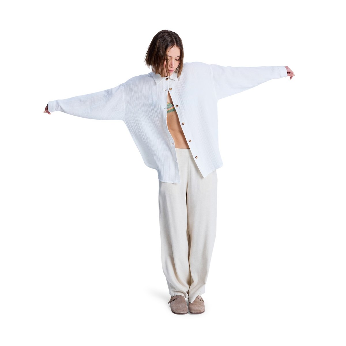 Chemise manches longues MORNING SHINE. blanc coconut milk, ROXY