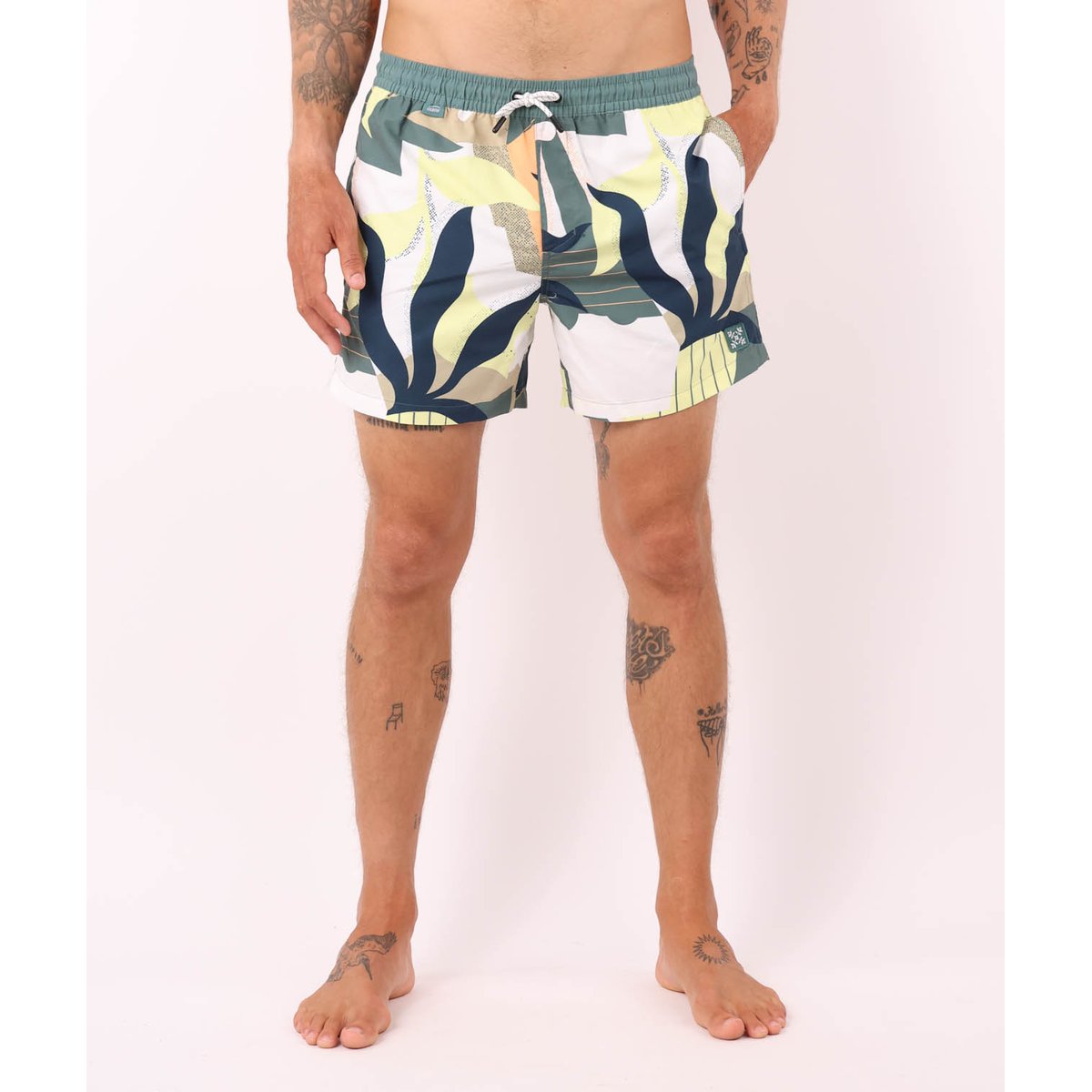 Beach short rayure verticale WIPEOUT jungle, OXBOW