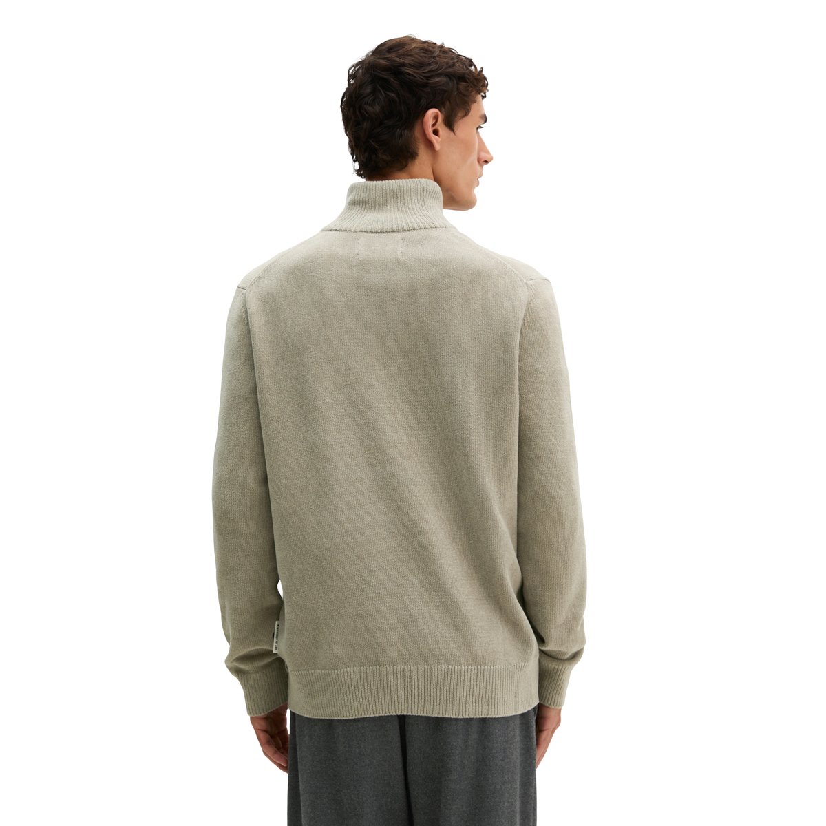 Cardigan en chenille, coupe regular en mélange de coton bio et de laine de mouton gris, MARC O'POLO