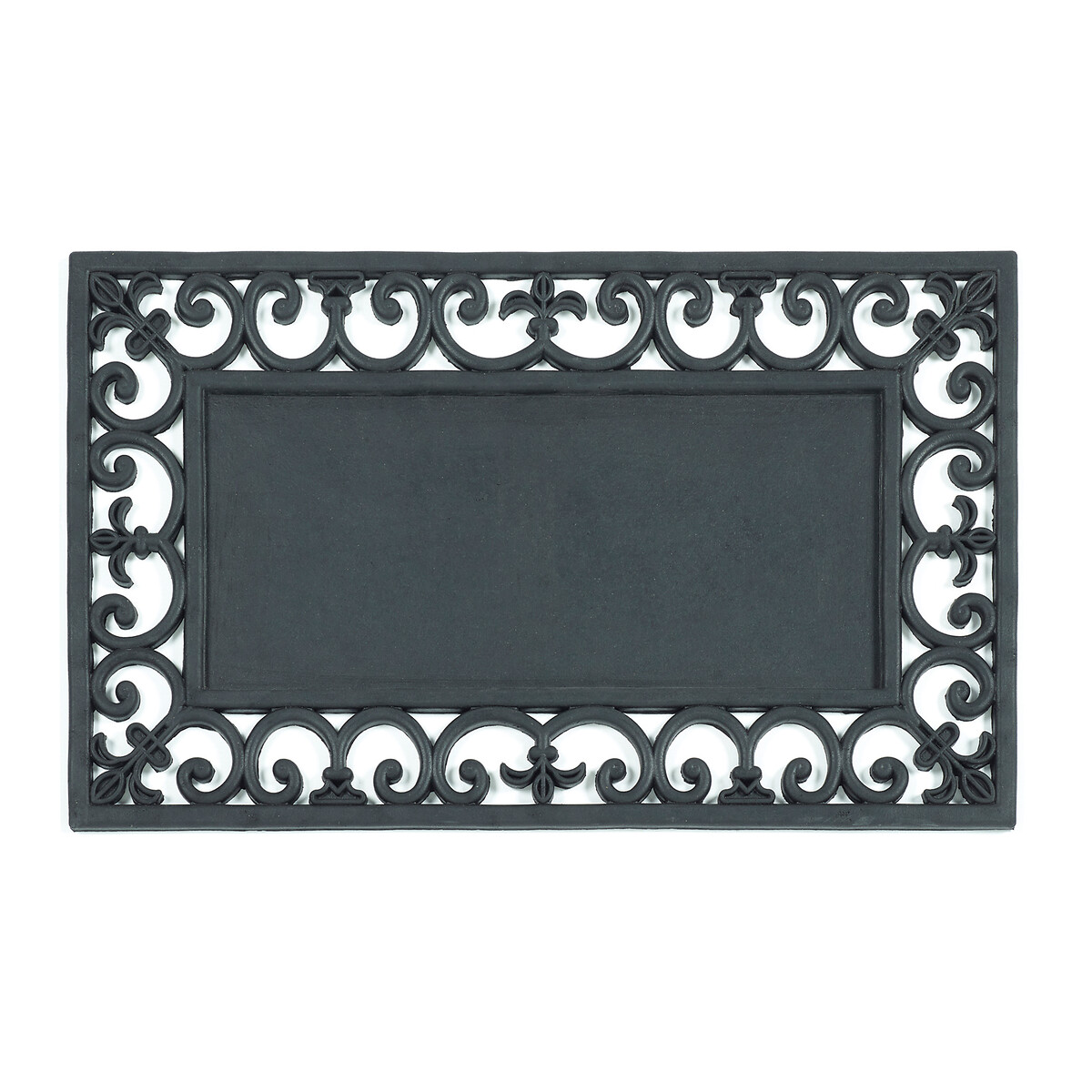 Scroll Pattern Doormat Surround black, MY MAT COIR