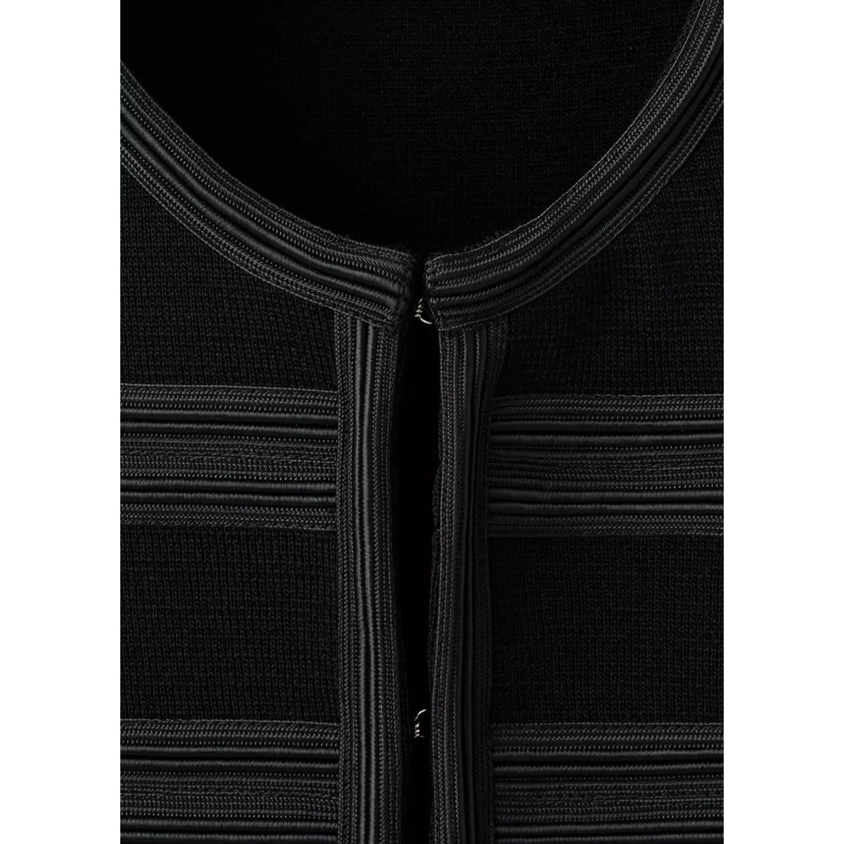 Gilet maille boutons noir, MANGO