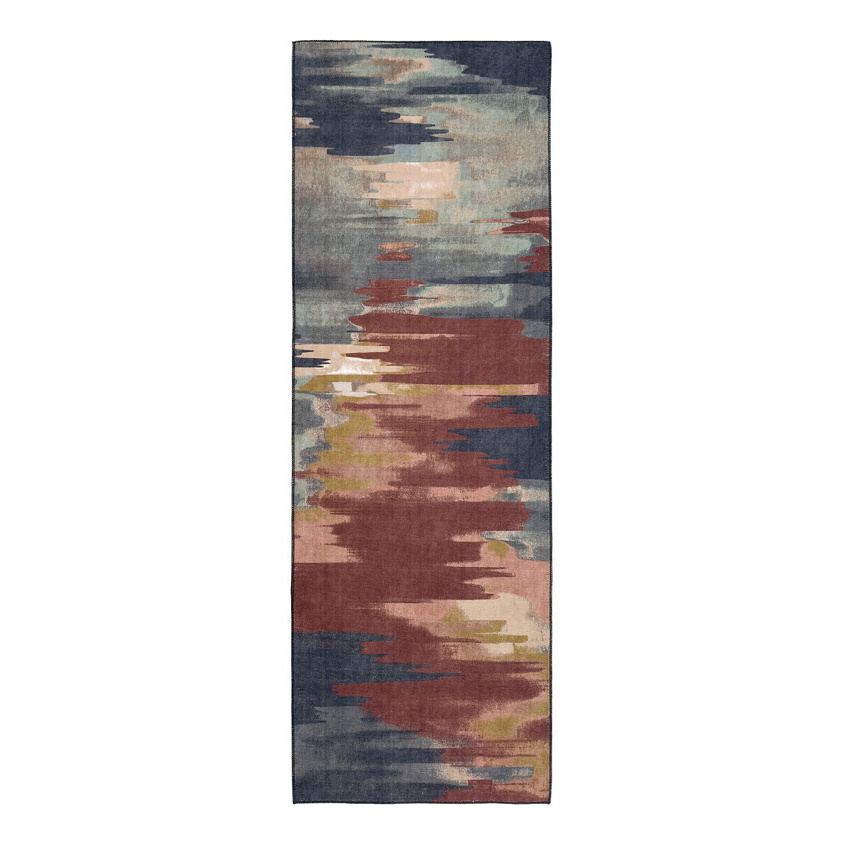 Origin Washable Sedona Runner Rug brown , SO'HOME