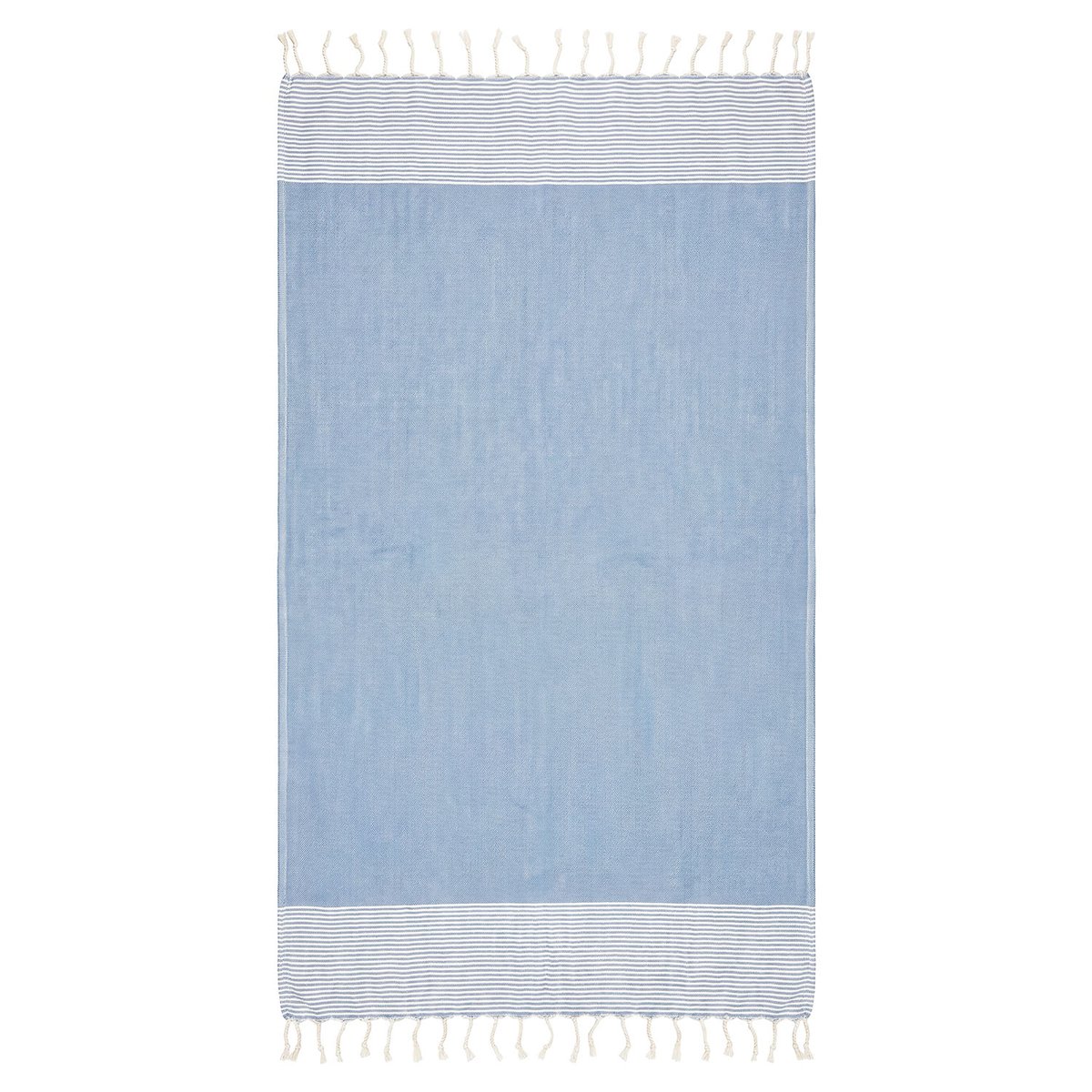 Mini fouta enfant en coton recyclé 70x140 cm Félicité REVA COLLECTION bleu ciel, SEVIRA KIDS