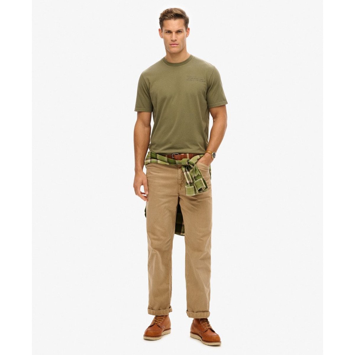 T-shirt à motif Utility Sport vert olive foncé, SUPERDRY
