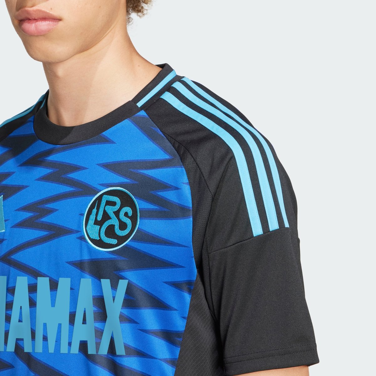 Maillot Third Rc Strasbourg 24/25 Maillot Third Rc Strasbourg 24/25 royal blue / black, adidas Performance