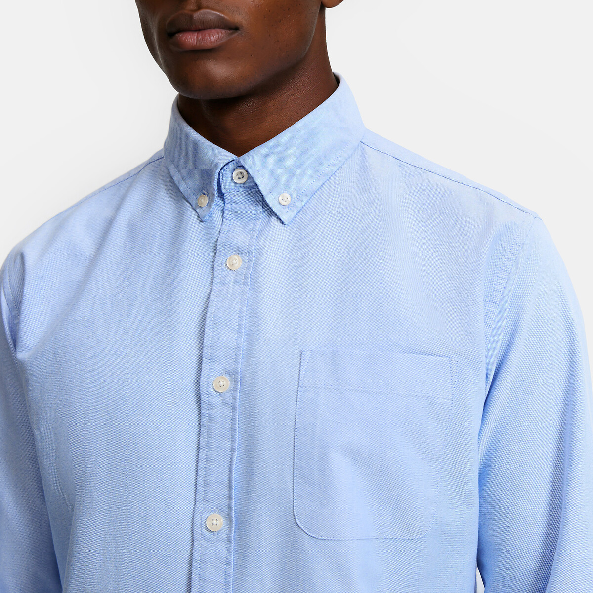 Camicia oxford dritta Signature GILLES azzurro, LA REDOUTE COLLECTIONS