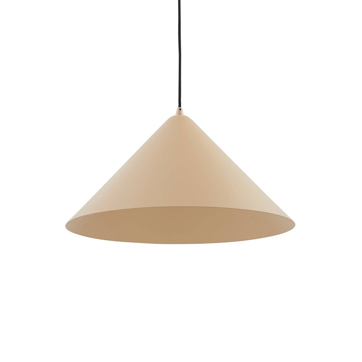 Suspension en métal moderne, Clarine beige, LINDBY