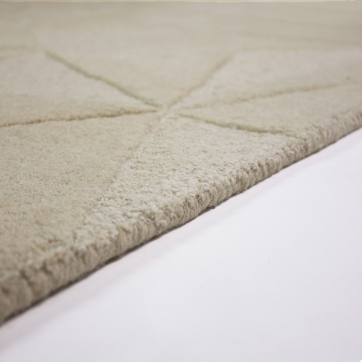Tapis en laine rond SHARD beige, FLAIR RUGS