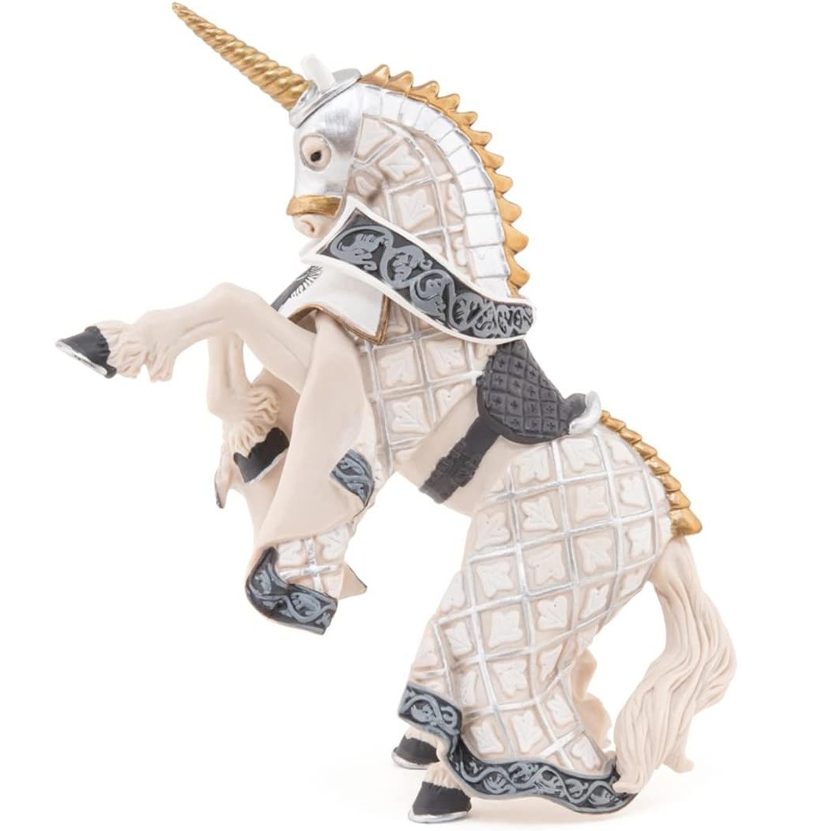Cheval de maître cimier licorne gris, PAPO