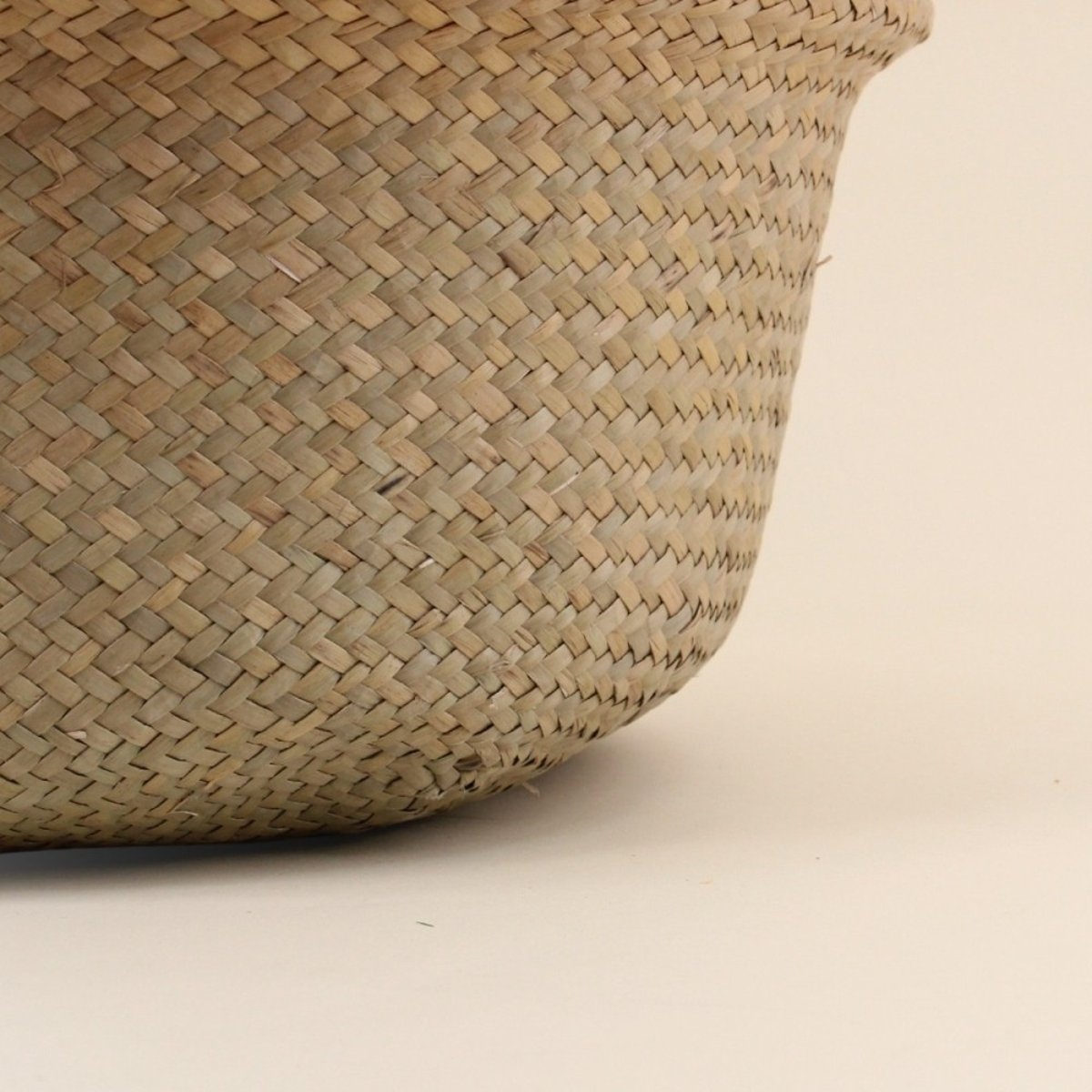 Set de 3 paniers en fibres naturelles avec pompons naturel, ORNAMI