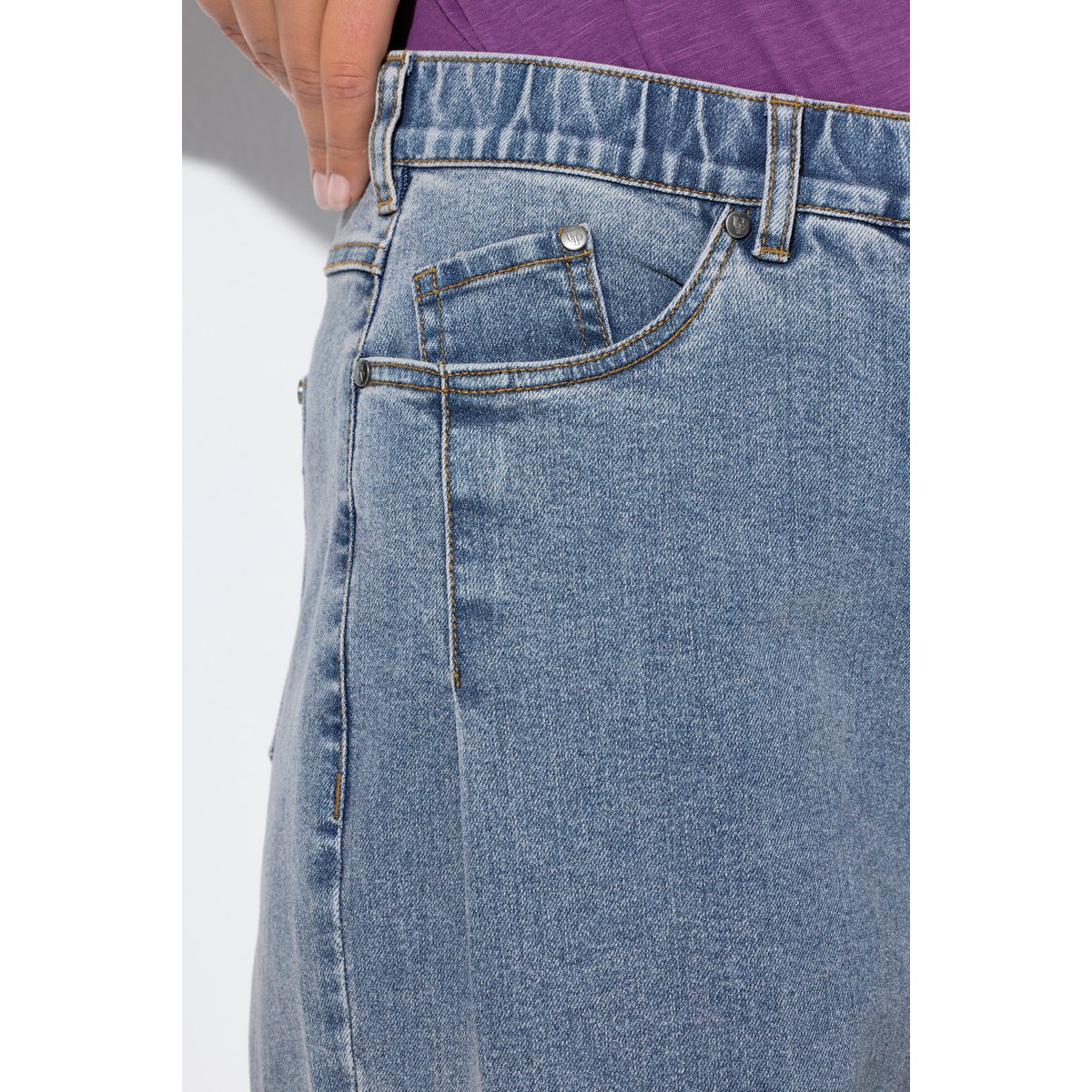 Jean Mary, jambe droite et extra-large bleu jean, ULLA POPKEN
