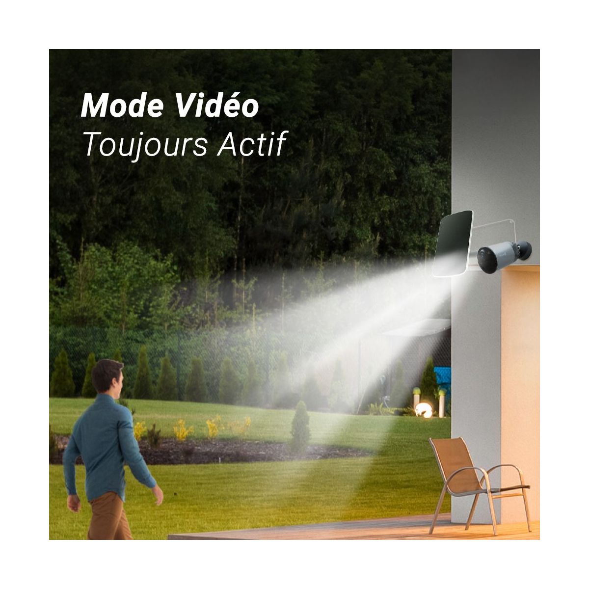 Caméra de surveillance Wifi sur batterie BC1C 4K pro kit couleur unique, EZVIZ