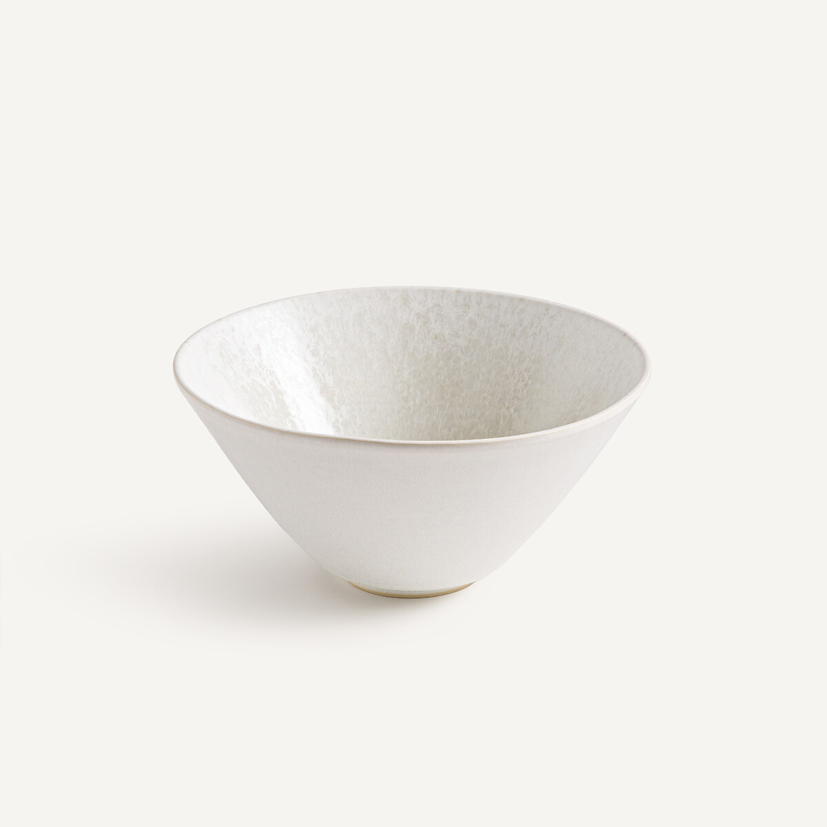 Lot de 4 assiettes à pâtes en grès émaillé, KANSO blanc, AM.PM