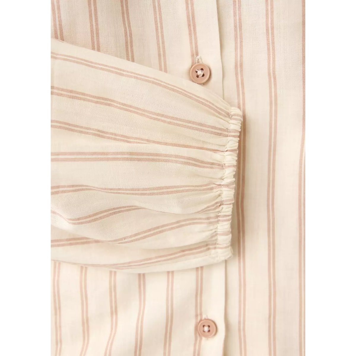 T-shirt de pyjama àrayures nude, MANGO HOME